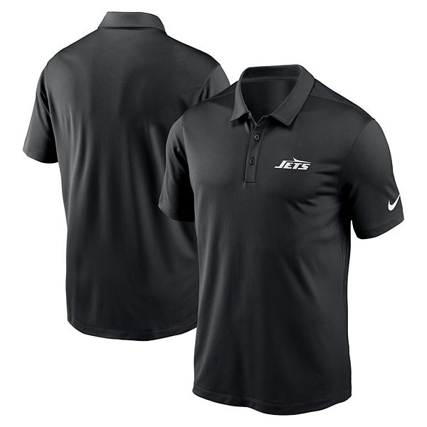 

Мужская черная поло New York Jets с логотипом франшизы Nike