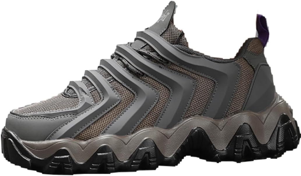 

Мужские спортивные кроссовки для тренажерного зала с нескользящей подошвой, мягкой стелькой, широкой носочной частью, повседневного корейского стиля для бега и ходьбы Lexamen, серый