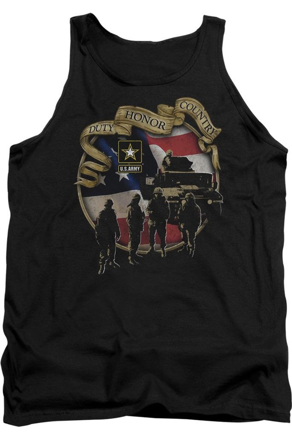 

US ARMY Duty Honor Country мужская майка Gildan, черный