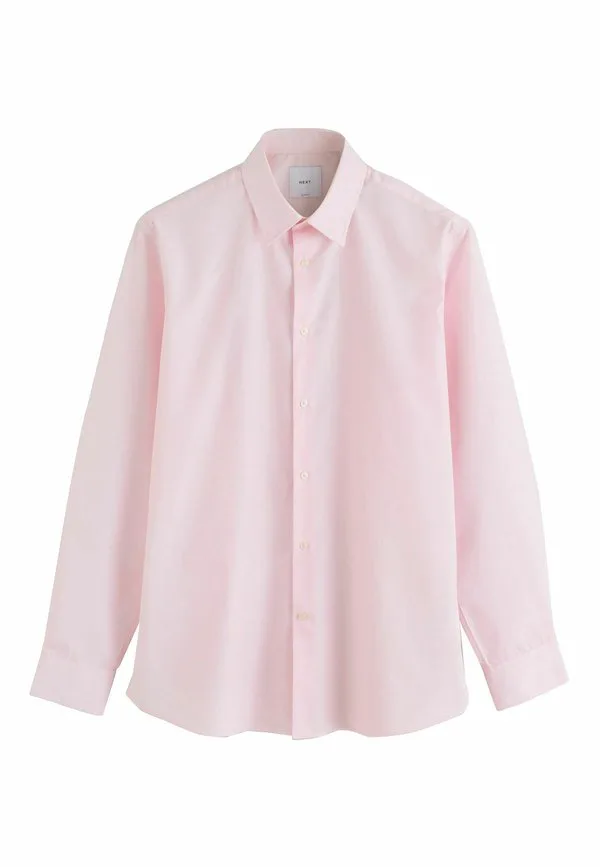 Рубашка приталенного кроя с одним манжетом, не требующая особого ухода. Next, Light Pink