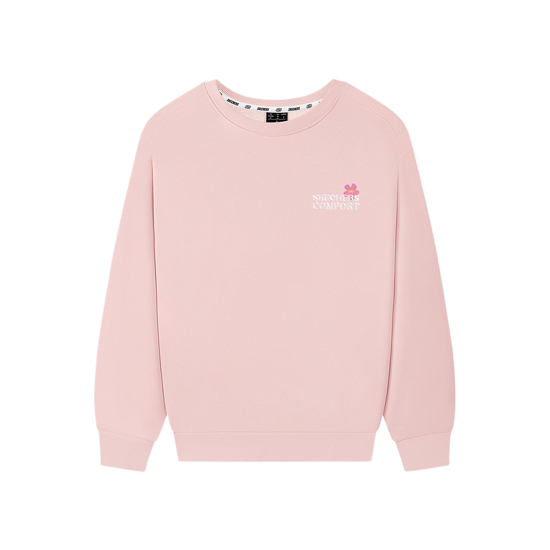 

Skechers Свитшот Women's Gray Pink 01NX Crew Neck Moderate