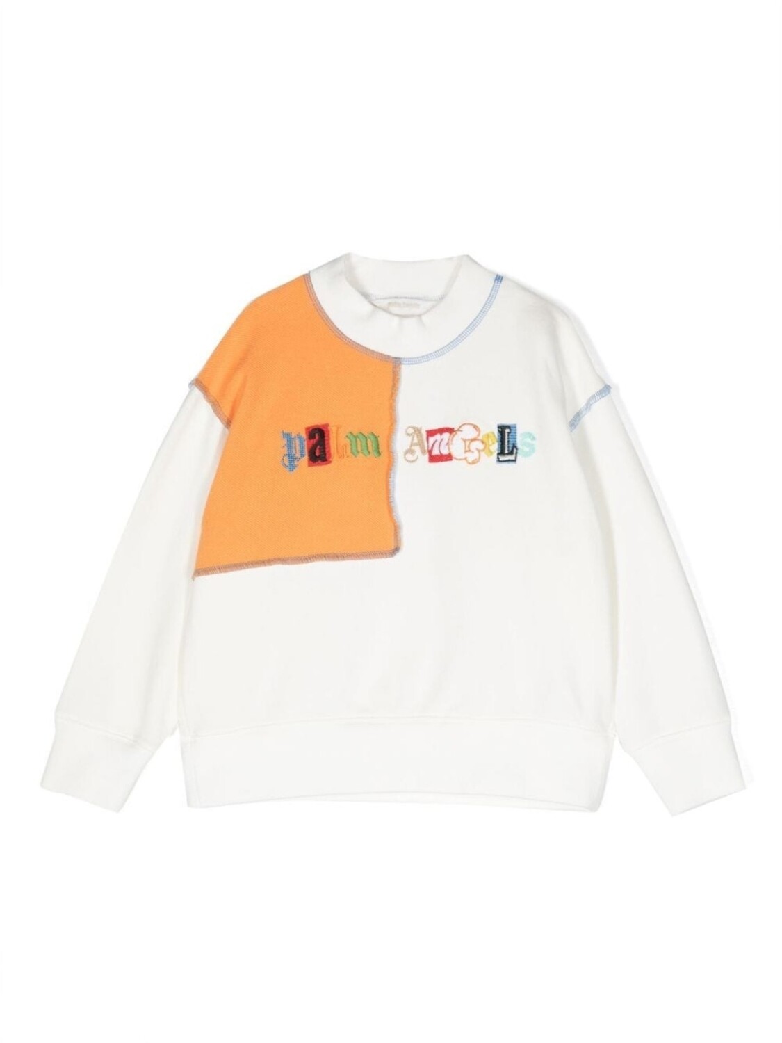 

Palm Angels Kids толстовка с вышитым логотипом, белый