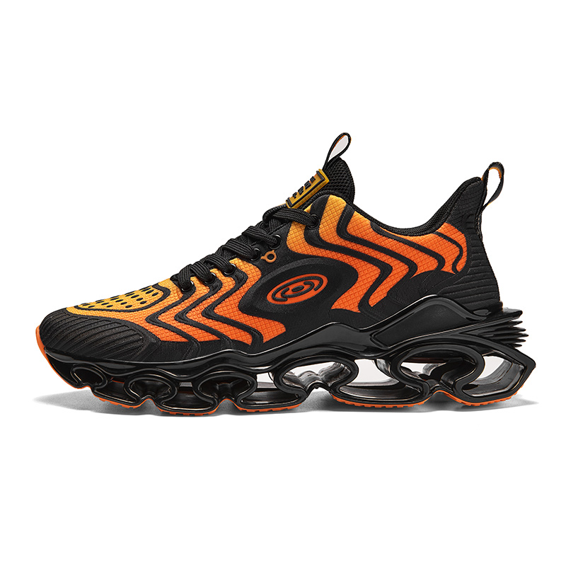 

Дышащие легкие повседневные низкие кроссовки Rebound для мужчин TFKY, Black Orange