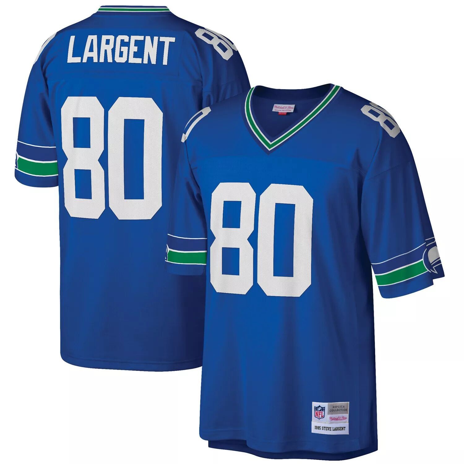 

Мужская футболка Mitchell & Ness Steve Largent Royal Seattle Seahawks Big & Tall 1985, реплика вышедшего на пенсию игрока
