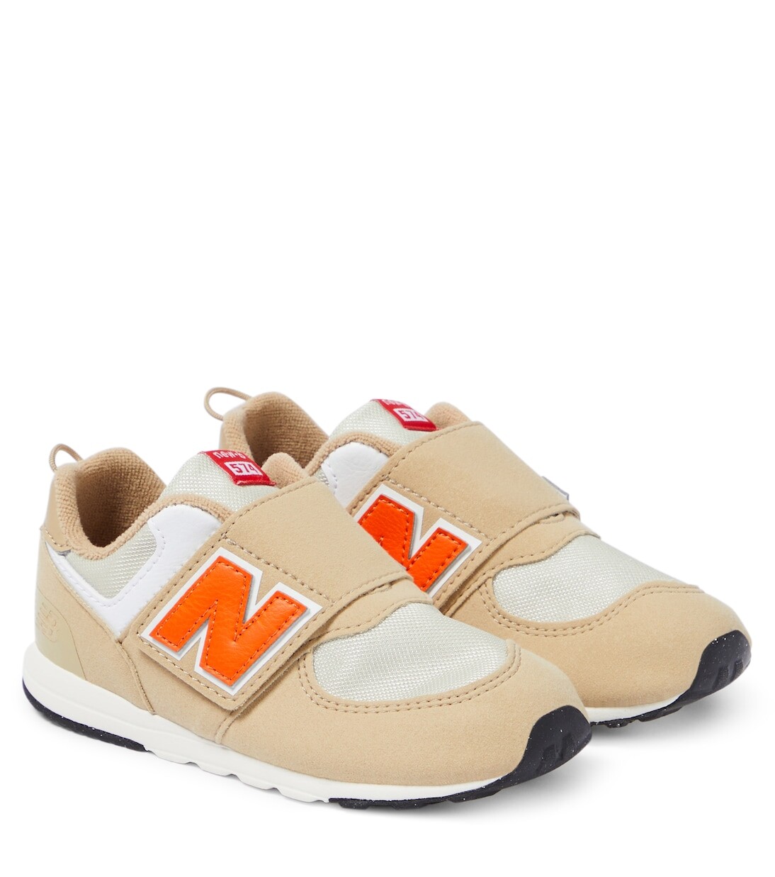 

Кроссовки 574 new-b на липучке New Balance Kids, бежевый