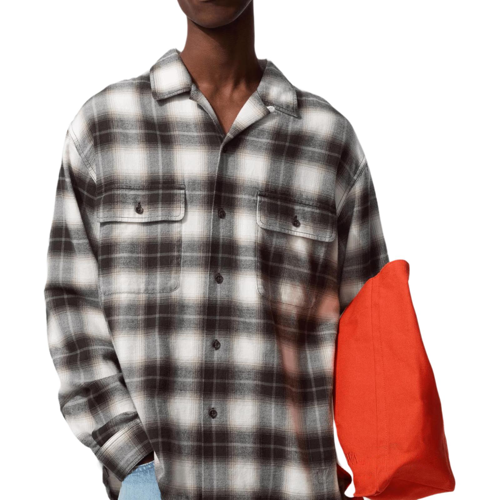 Рубашка X JW Anderson JW Anderson Collaboration FW25 Shirt Unisex UNIQLO, светло-бежевый