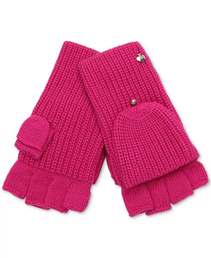 

Женские перчатки Spade Logo Pop-Top kate spade new york, розовый