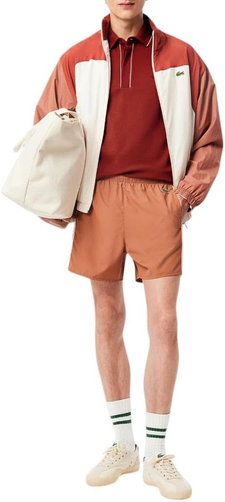 Lacoste мужская парижская поло с коротким рукавом regular fit и контрастным воротником и рукавами, Iberis — фото 4