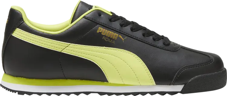 

Кроссовки Roma Basic Plus 'Black Lime Sheen', черный