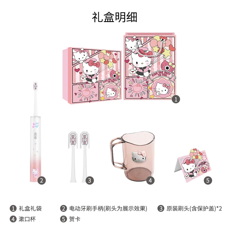 Электрическая зубная щетка Sanrio, T9 Kuromi Purple, Box Limited Edition — фото 3