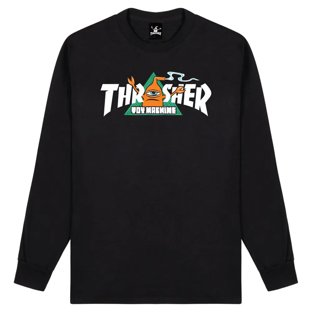 

Лонгслив Thrasher Vortex, черный