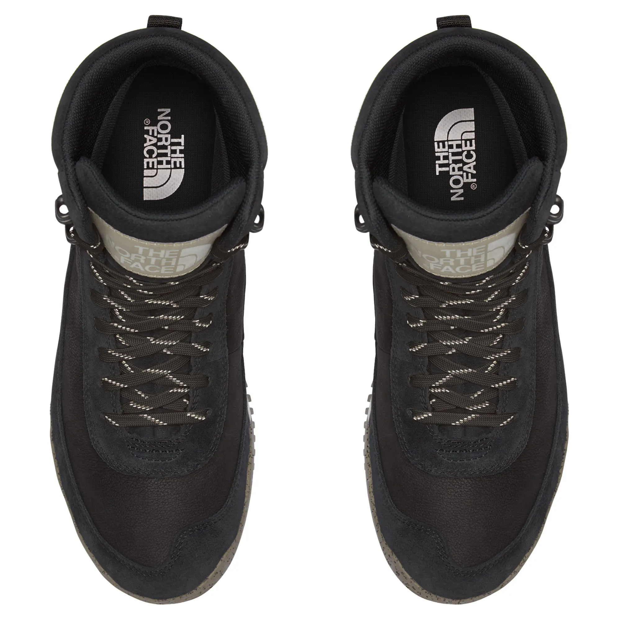 Мужские кожаные водонепроницаемые походные ботинки Back-To-Berkeley III The North Face, TNF Black/Flax — фото 2