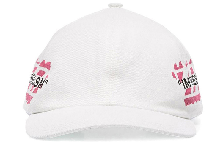 

OFF-WHITE OFF WHITE Diag Stencil Print бейсболка