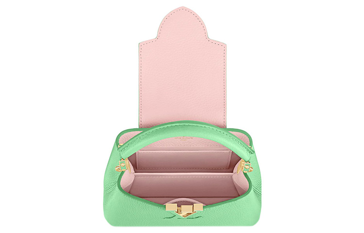 LOUIS VUITTON Сумка на плечо из кожи таурильон мини женская яблочно-зеленая — фото 4