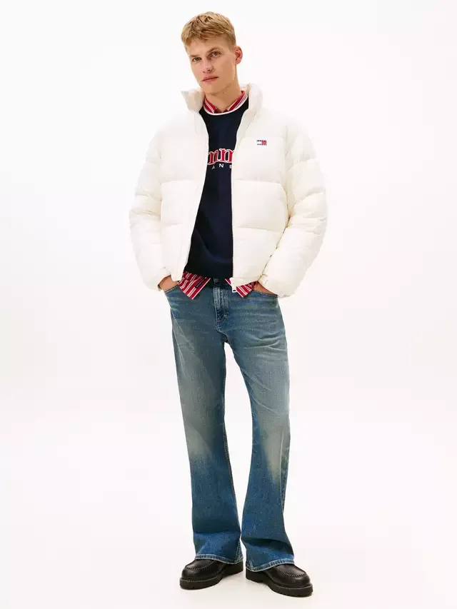 Утепленная куртка Tommy Jeans с флагом Tommy Hilfiger, Ancient White — фото 3