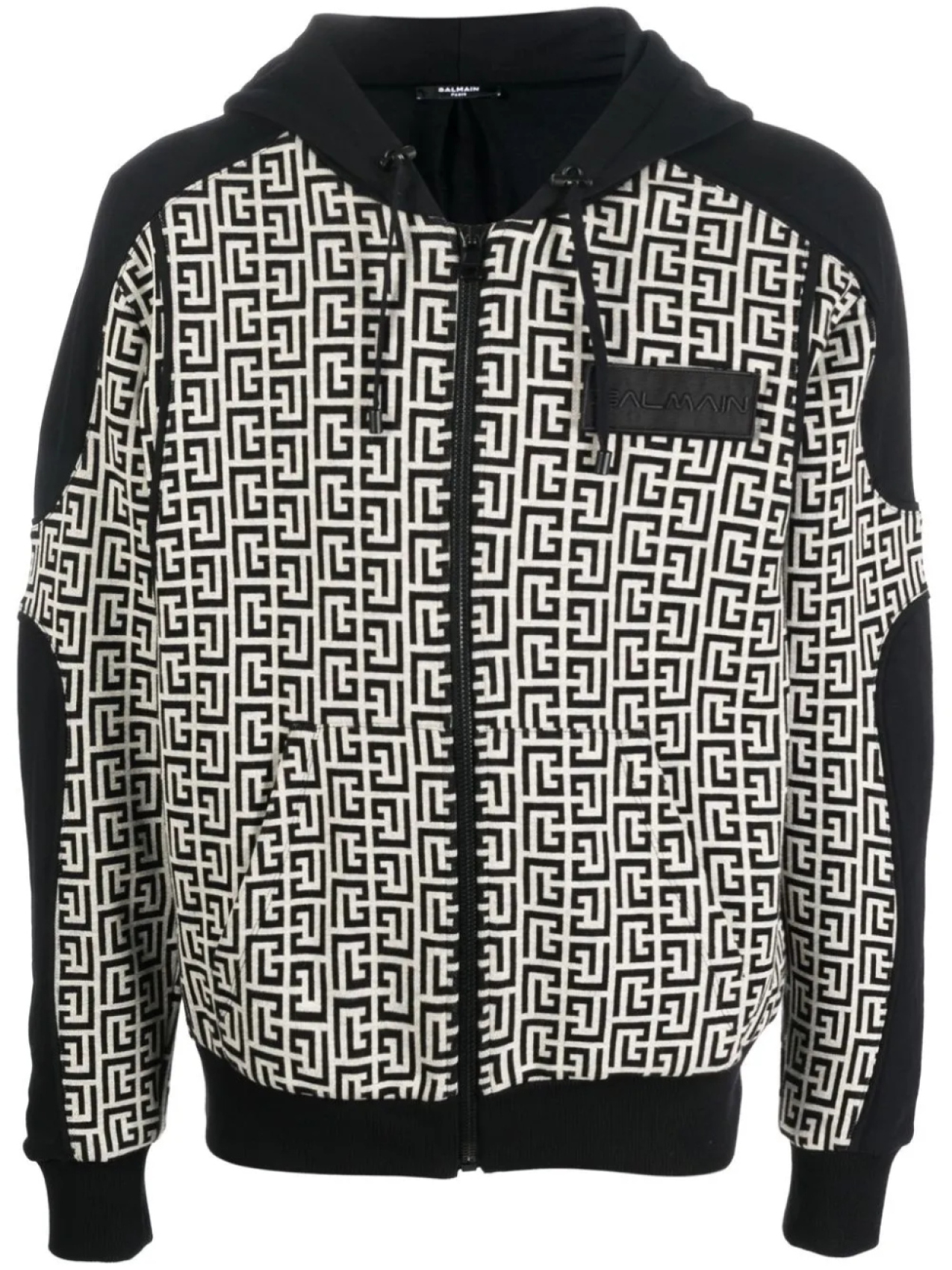 

Balmain худи с монограммой, черный