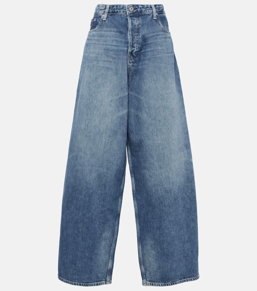 

Прямые джинсы mari с завышенной талией Ag Jeans, синий