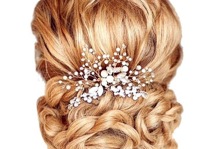 

Обруч с украшением веткой золота на жемчужной проволоке СВАДЬБА Edibazzar