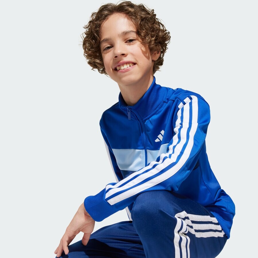Спортивный костюм ADIDAS SPORTSWEAR Tracksuit Seasonal Essentials Tiberio, цвет navy/royal blue/light blue — фото 3