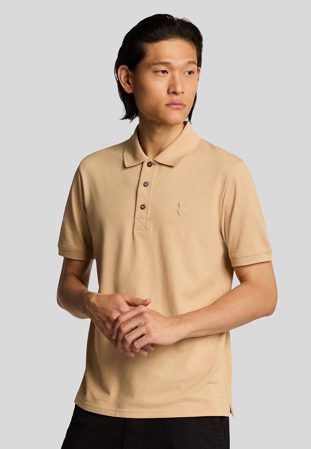 

Поло SUPERFINE Lyle & Scott, светло-коричневый