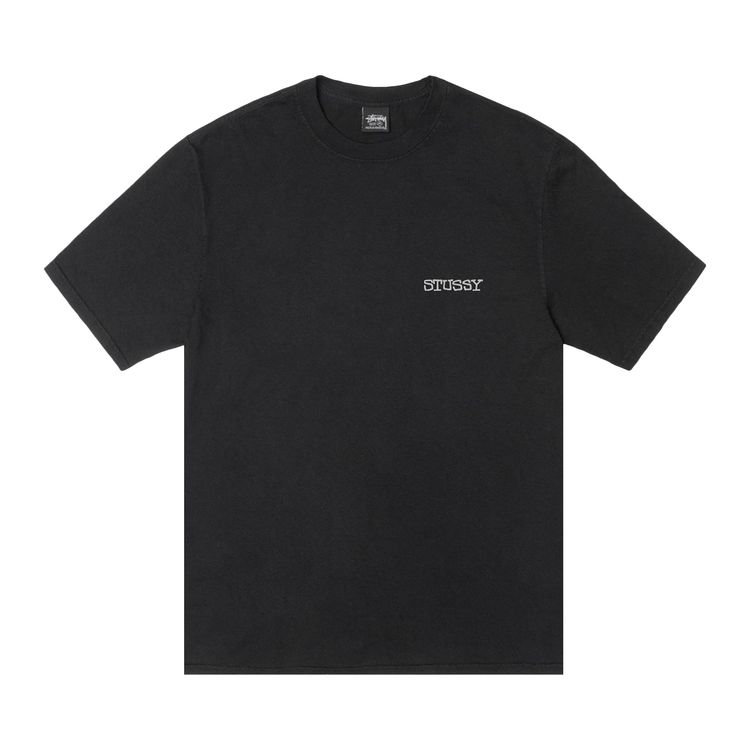 

Футболка Stussy Jumbo Tee Pigment Dyed 'Black', черный