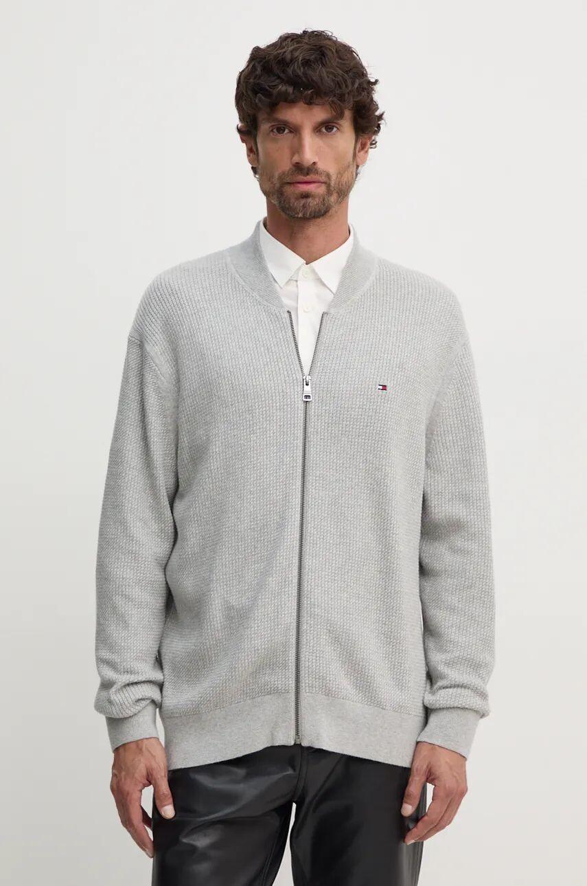 

Хлопковый кардиган Tommy Hilfiger, серый