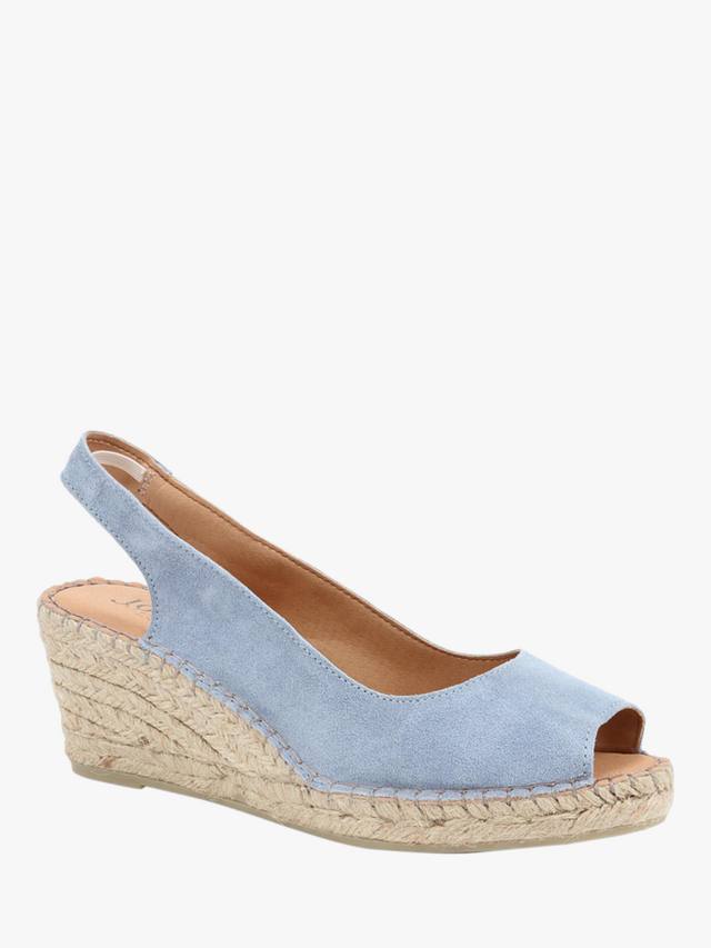 Замшевые босоножки rosanna на танкетке с откидной спинкой Jones Bootmaker, цвет Pale Blue — фото 3