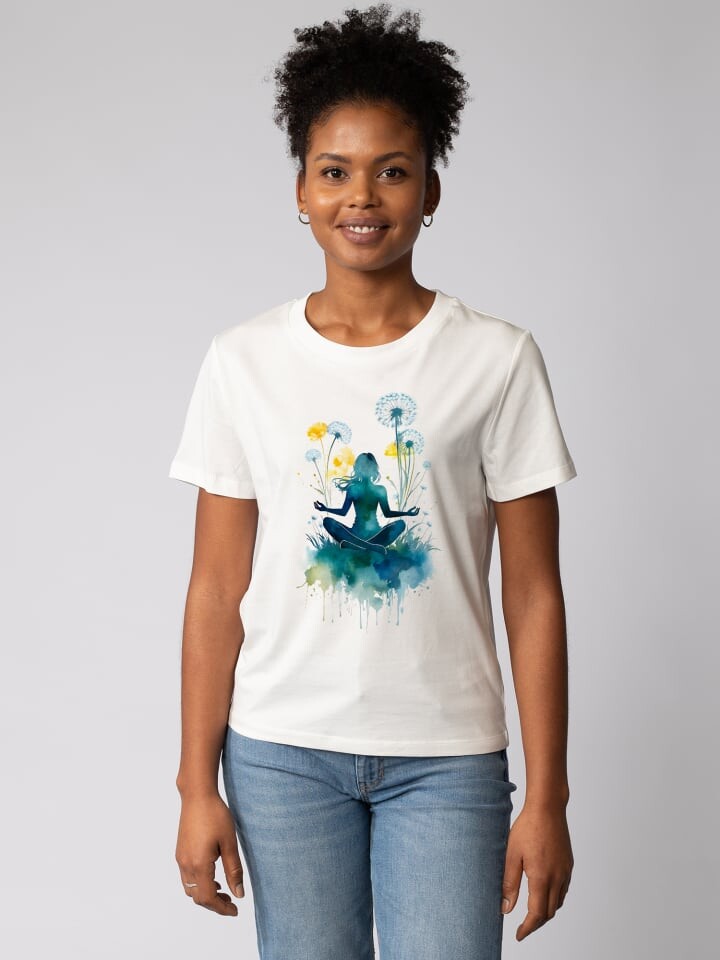 

Футболка wat Apparel T-Shirt Yoga & Meditation, белый