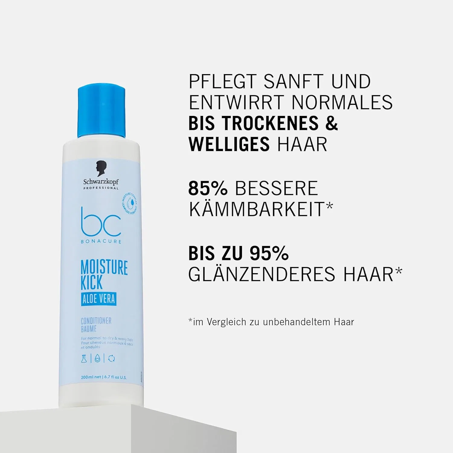Веганский кондиционер для нормальных и сухих волос Bonacure Moisture Kick от Schwarzkopf Professional, 200 мл Bc Bonacure — фото 3