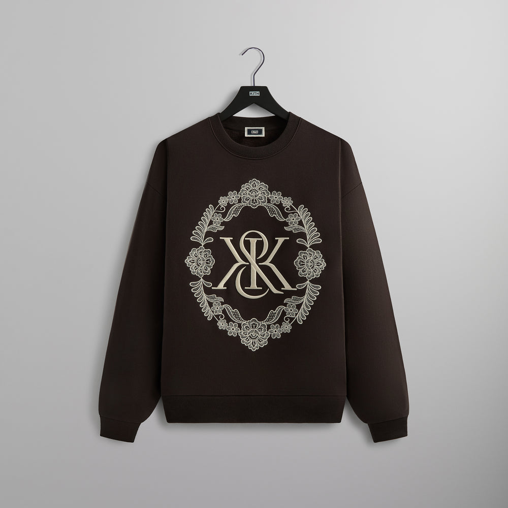 

Толстовка Kith Floral Lace Nelson Crewneck, цвет Kindling