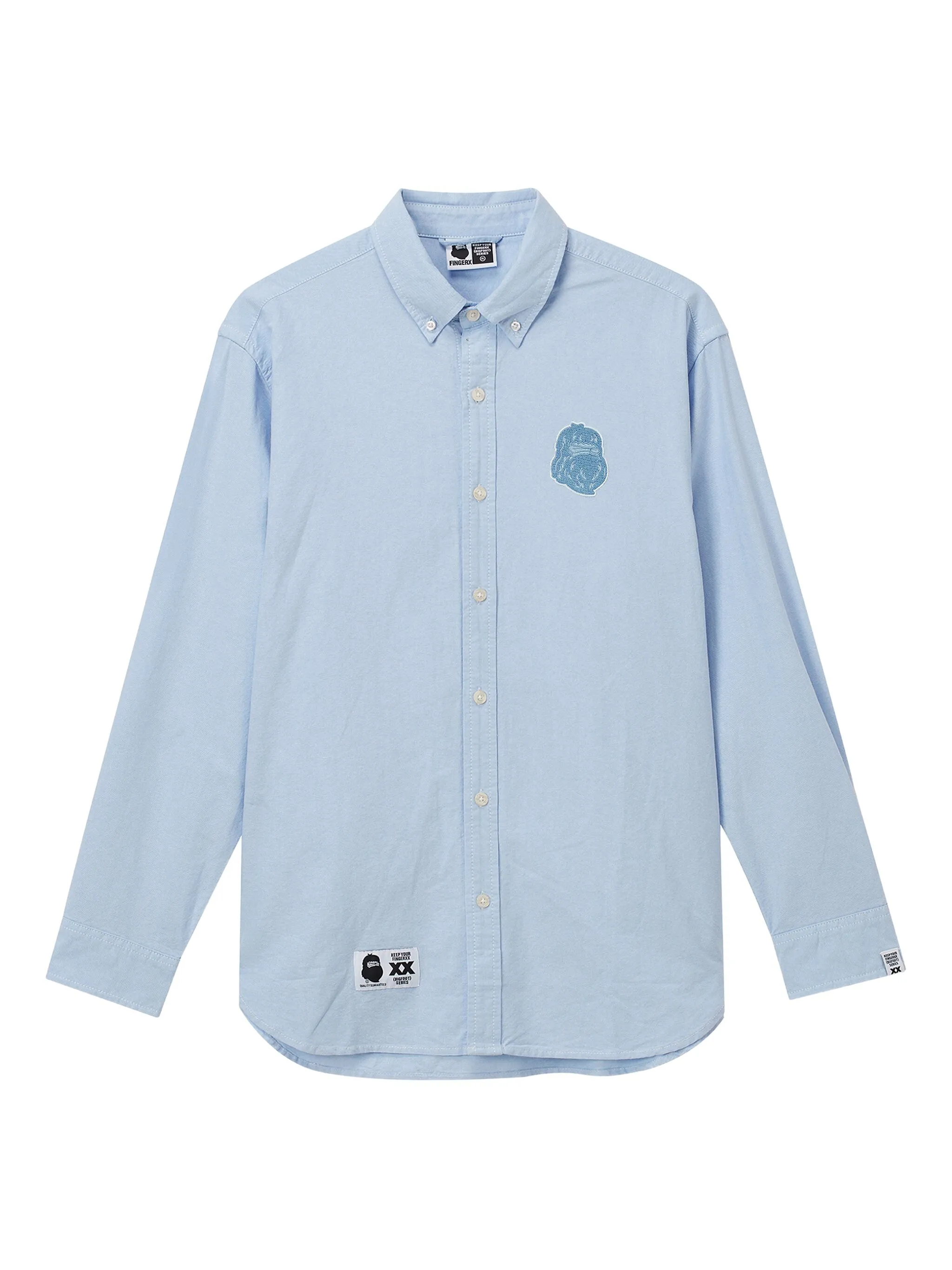 

Футболка с вышивкой Fingercroxx, синий