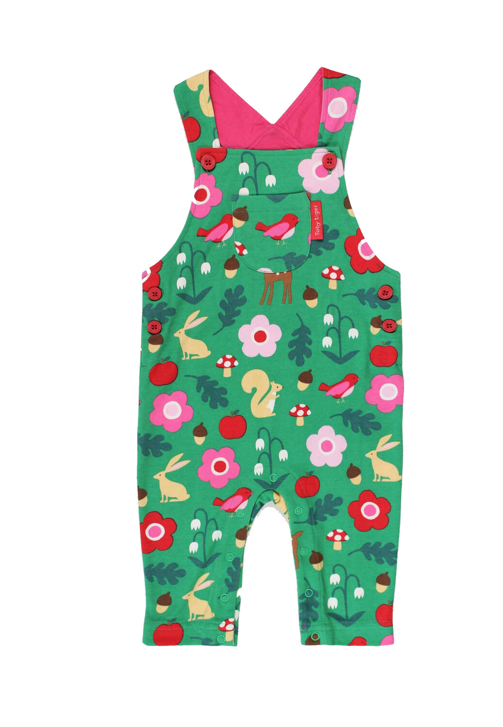 

Тканевые брюки Toby Tiger Latz mit Wald Print, зеленый