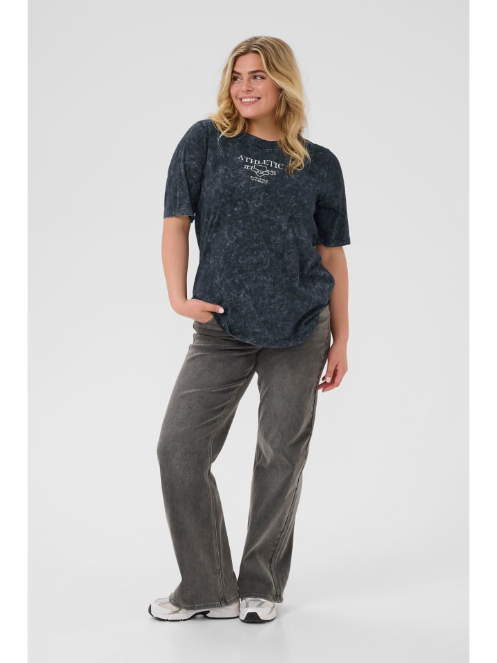 

Футболка KCtasha свободного кроя, цвет: черный, глубокий KAFFE curve