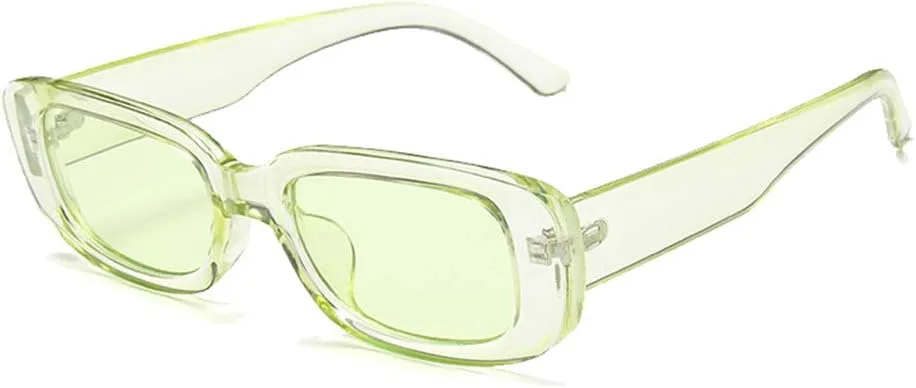 

Солнцезащитные очки Long Keeper, маленькие прямоугольные, женские, с защитой от УФ-излучения UV 400, в стиле ретро, ​​квадратные, для вождения, Green Green