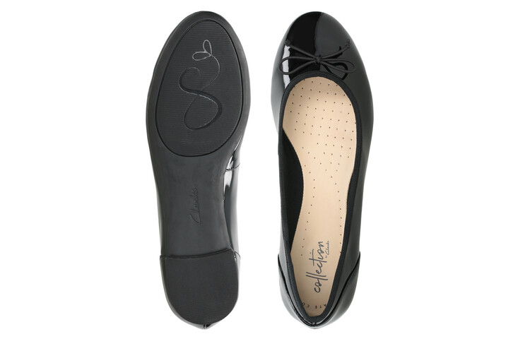 Женская повседневная обувь Женская низкая черная Clarks — фото 4