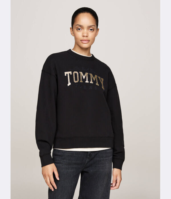 

Толстовка Loose Fit Tommy Jeans, черный