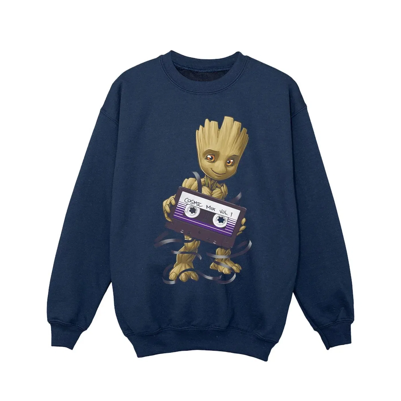Свитшот с принтом Groot Marvel, темно-синий — фото 2