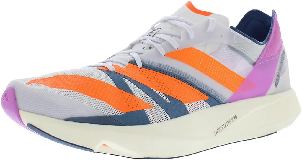 Беговые кроссовки Adidas для мужчин Adizero Takumi Sen 9, серый/оранжевый/сиреневый/мультиколор/красный