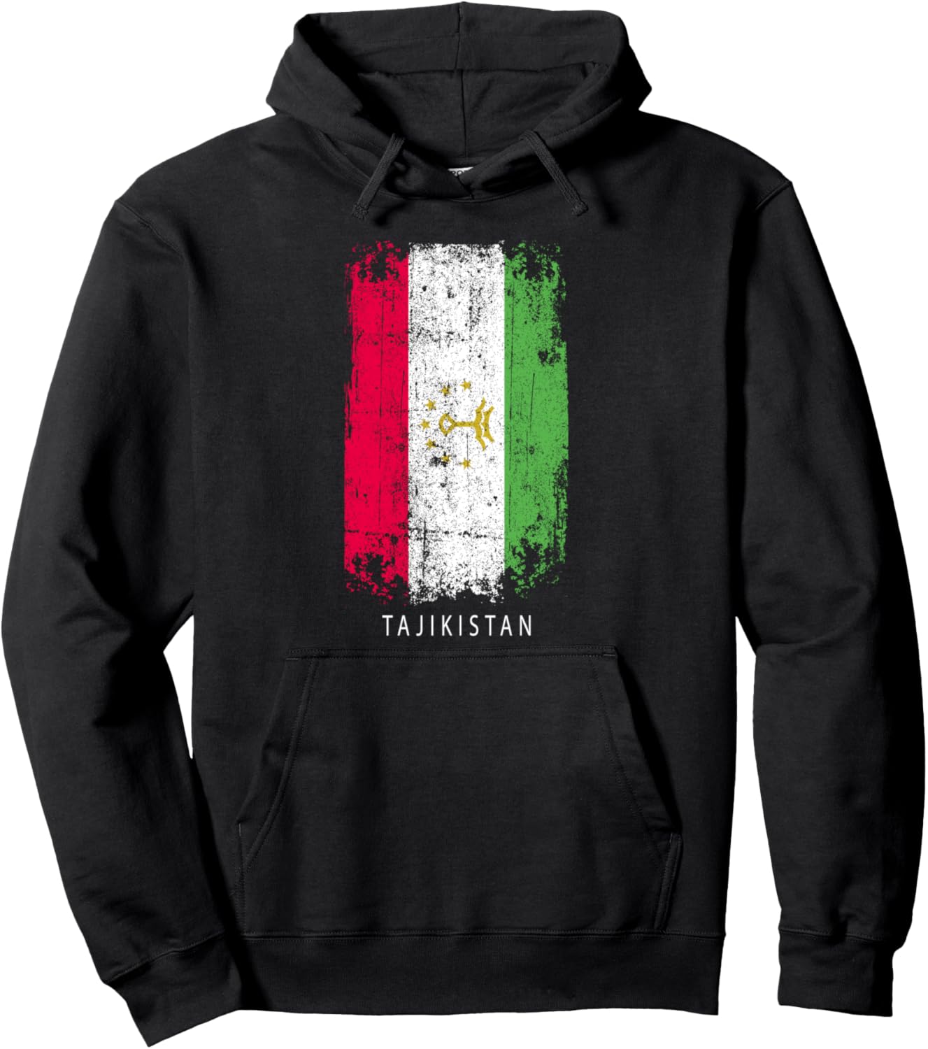 

Сувенирный дизайн Таджикистана - Толстовка с флагом Таджикистана Tajikistan Souvenir Design, черный