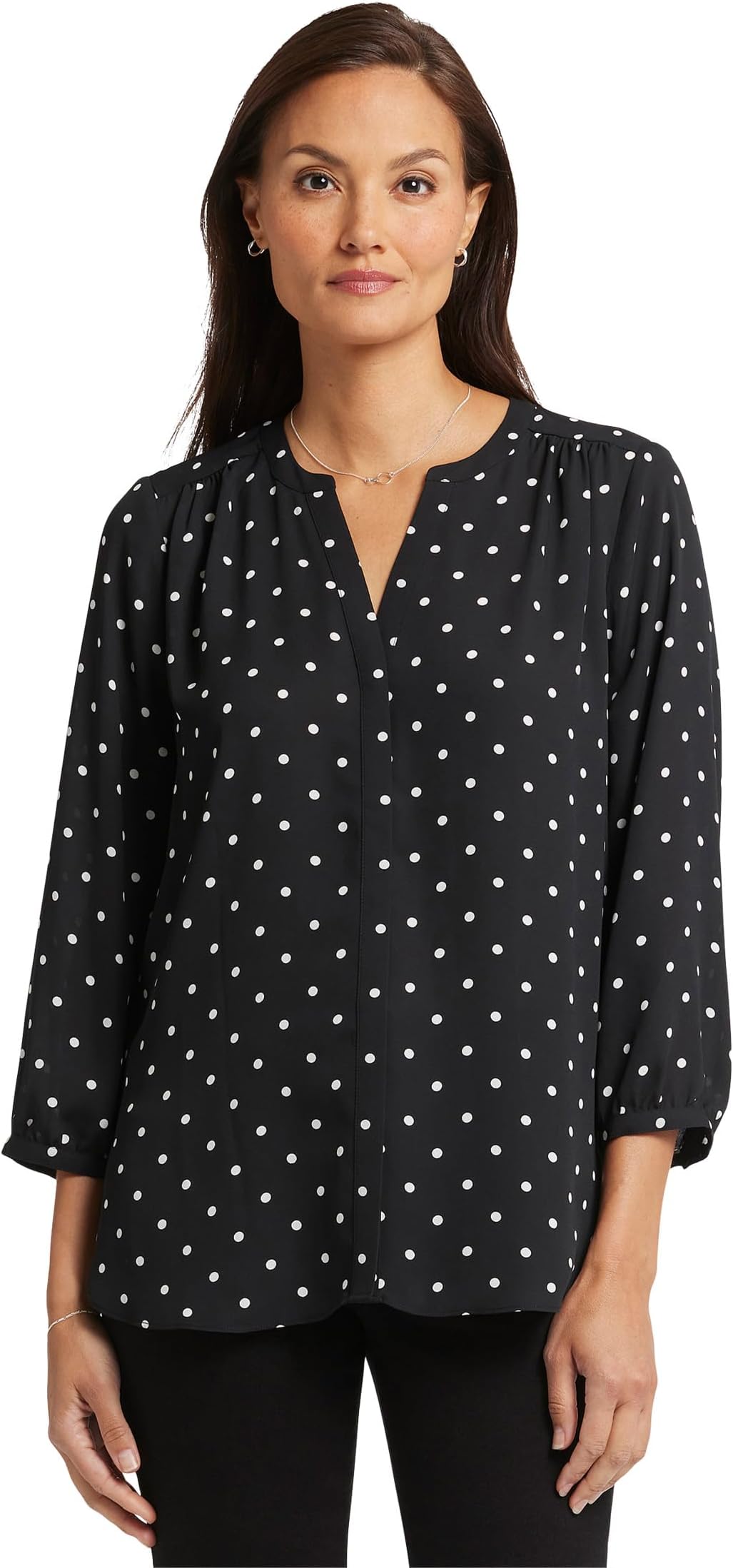 

Блуза NYDJ Pintuck Blouse, цвет Celestial Dot