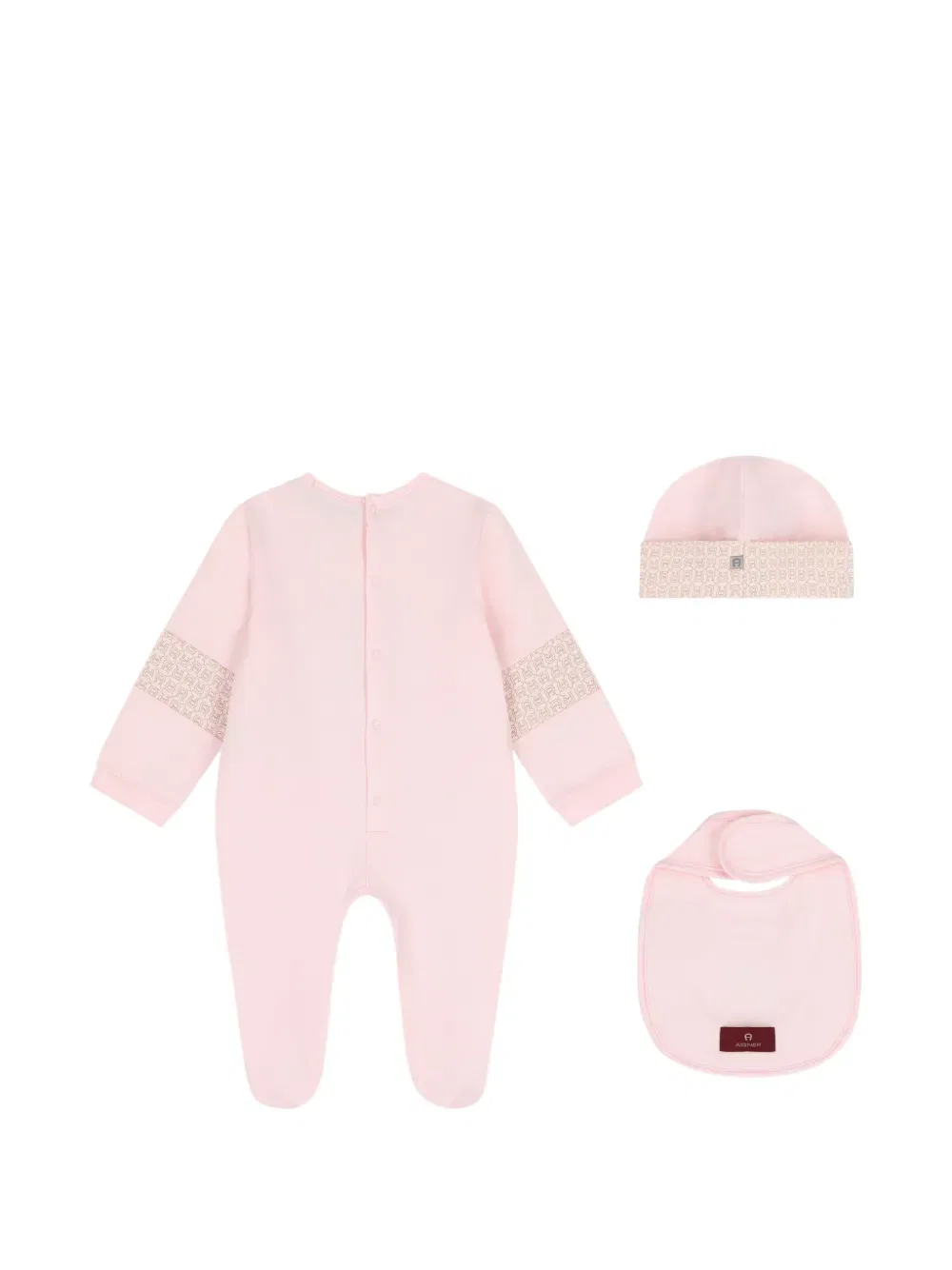Комплект детской одежды с узором Aigner Kids, розовый — фото 2