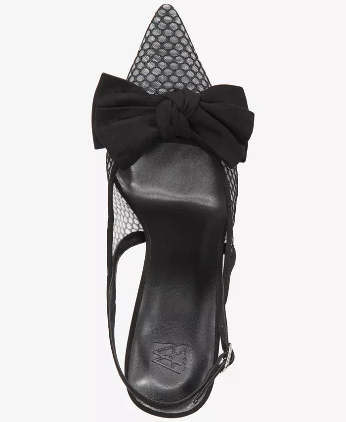 Женские туфли-лодочки Gemma Bow Slingback Aaj By Aminah, черный — фото 4