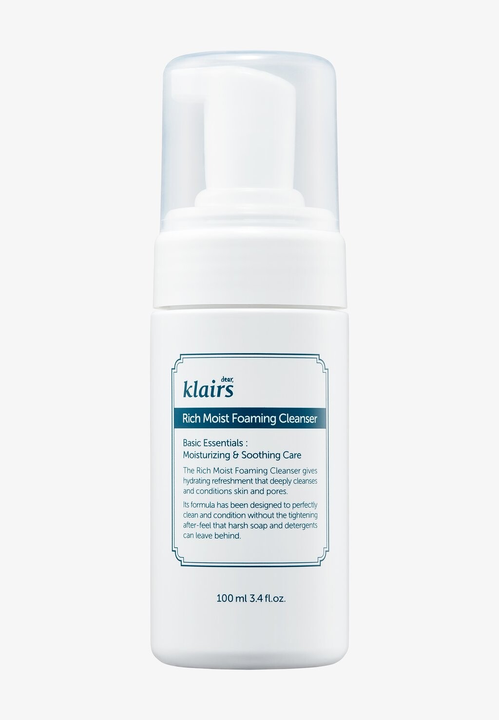 

Моющее средство Rich Moist Foaming Cleanser 100Ml klairs, цвет neutral