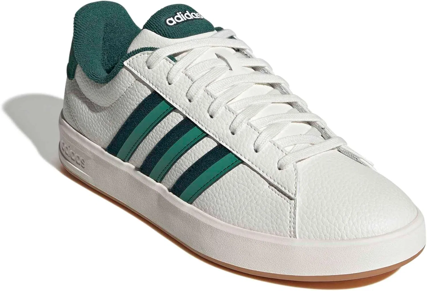 Мужские кроссовки Adidas Grand Court 3.0, Core White Aurora Ivy Semi Court Green — фото 3