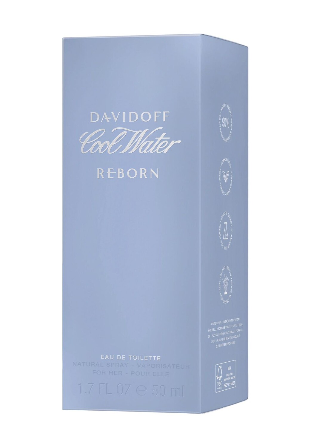 Cool Water Woman Reborn, Туалетная вода 50ml DAVIDOFF — фото 2
