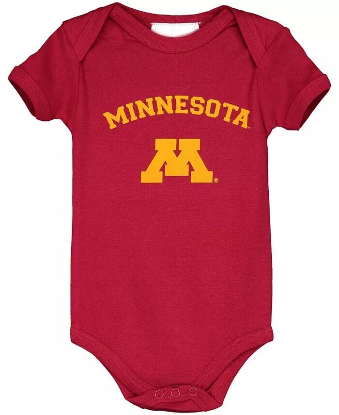 

Боди Maroon Minnesota Golden Gophers Arch and Logo для мальчиков и девочек Two Feet Ahead
