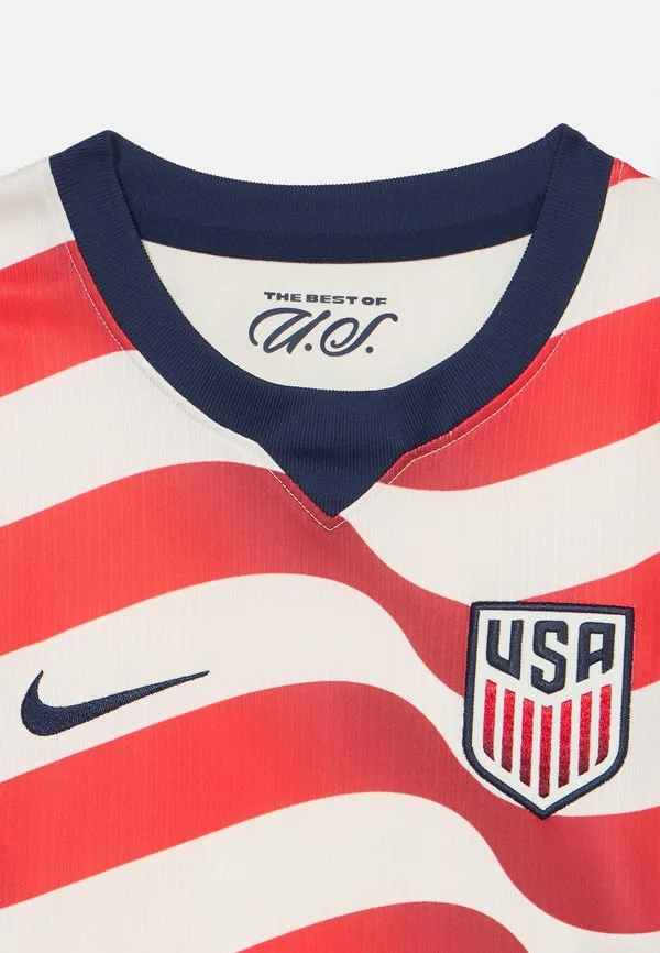 Домашняя спортивная футболка сборной сша Nike Performance, Sail/Midnight Navy — фото 4