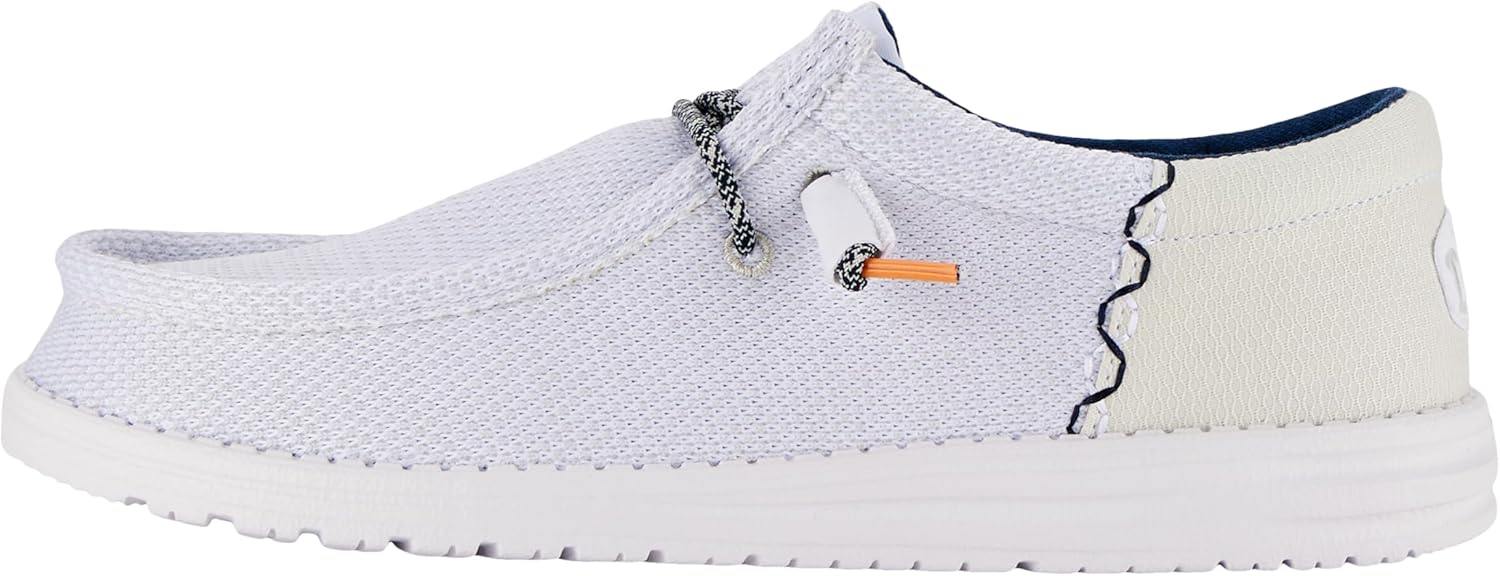 

Мужские слипоны Hey Dude Wally Funk с открытой сеткой, Мужская обувь, Мужские мокасины без шнурков, Удобные и легкие Heydude, белый