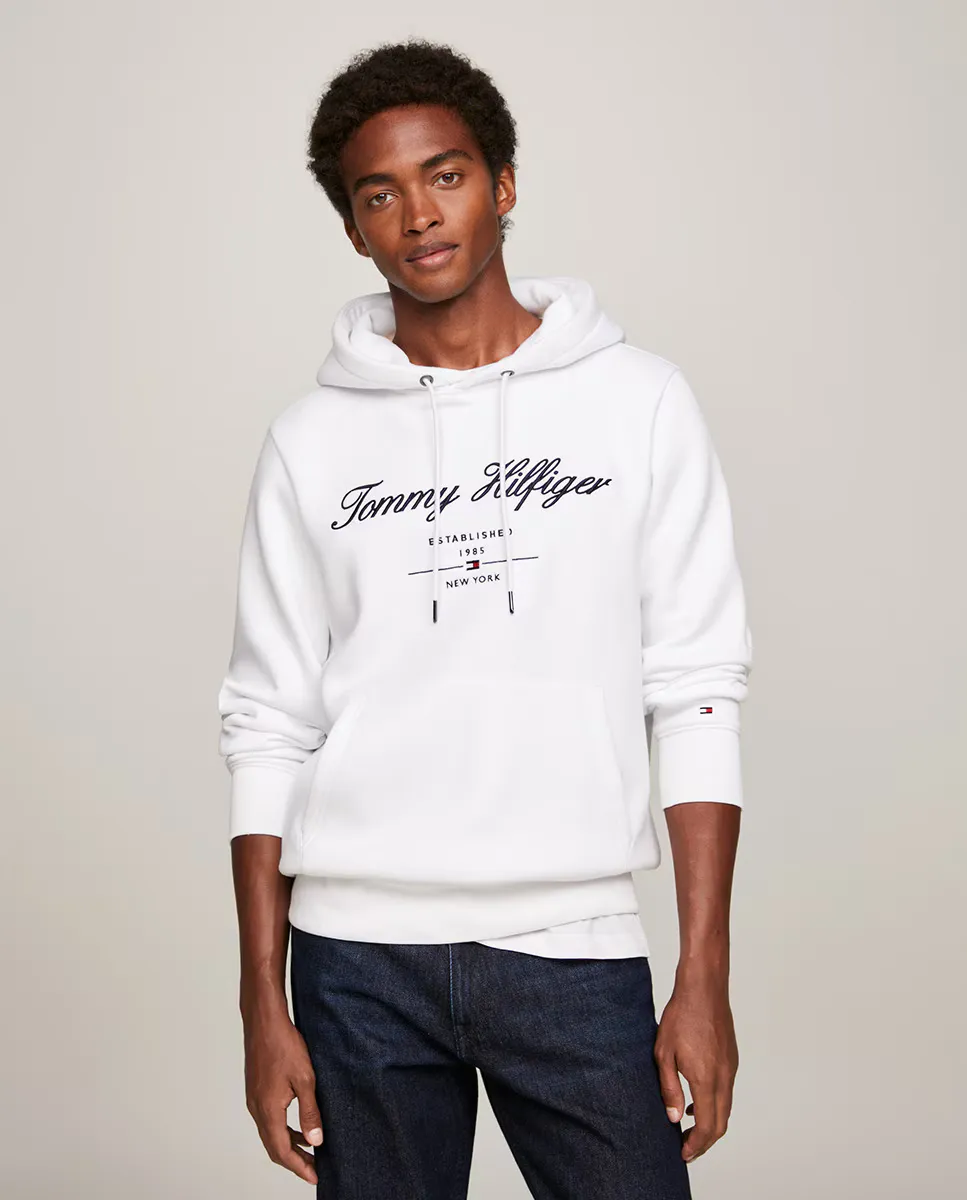 

Мужская толстовка с передним карманом Tommy Hilfiger, белый
