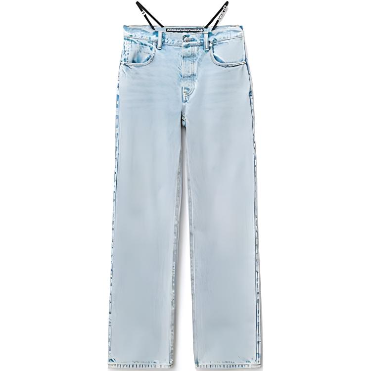 Джинсовые брюки женские светло-голубые Alexander Wang — фото 2